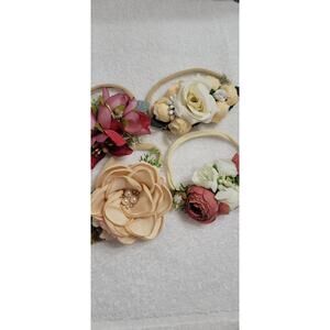 4 Flower Headband Baby NEWBORN